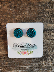 Colored Druzy Earrings