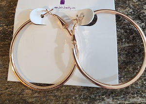 Hoop Earrings Silver, Gold or Rose Gold