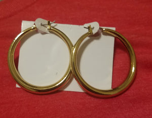Hoop Earrings Silver, Gold or Rose Gold