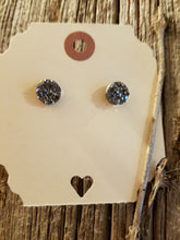 Round Druzy Post Earrings