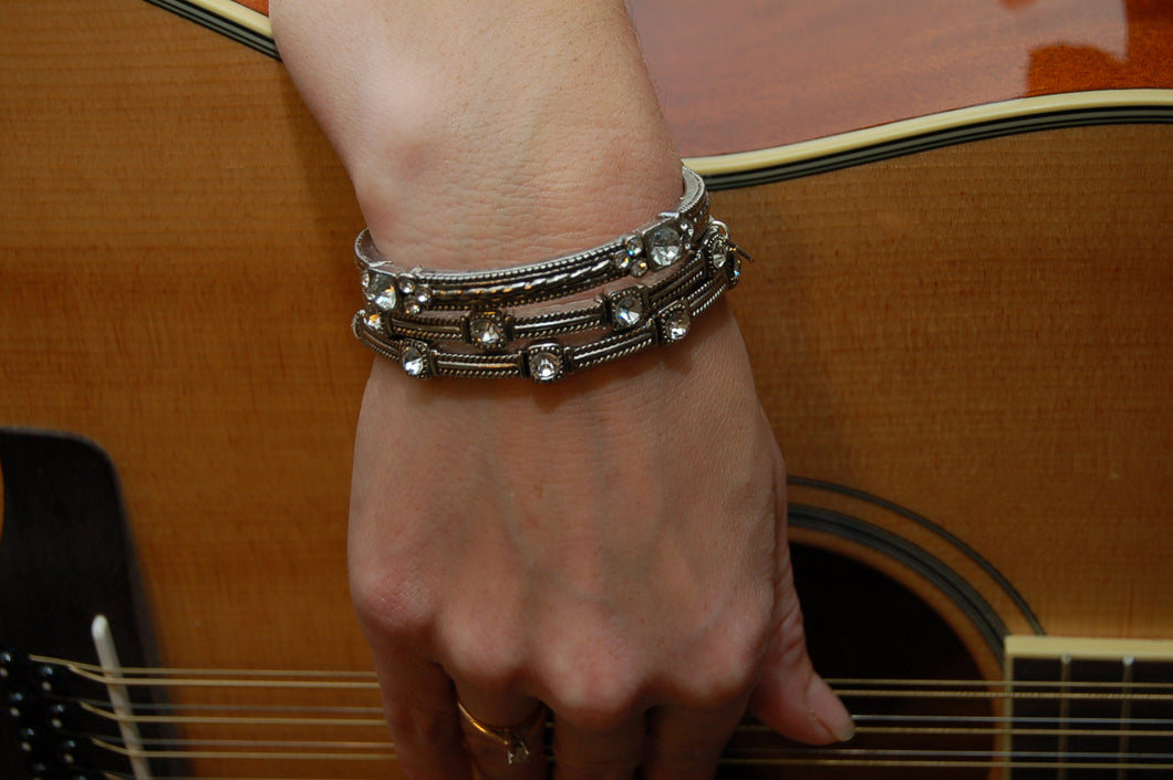 Vintage Inspired Double Stack Bracelet